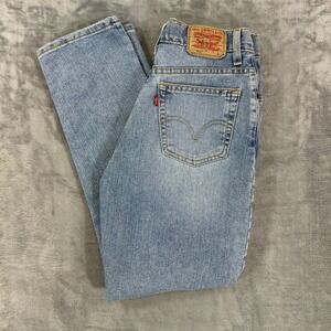 Vintage Levi's 512 Classic Slim Tapered Jeans Women's 6S Light Blue Denim